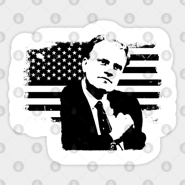 Billy Graham Portrait Sticker by phatvo